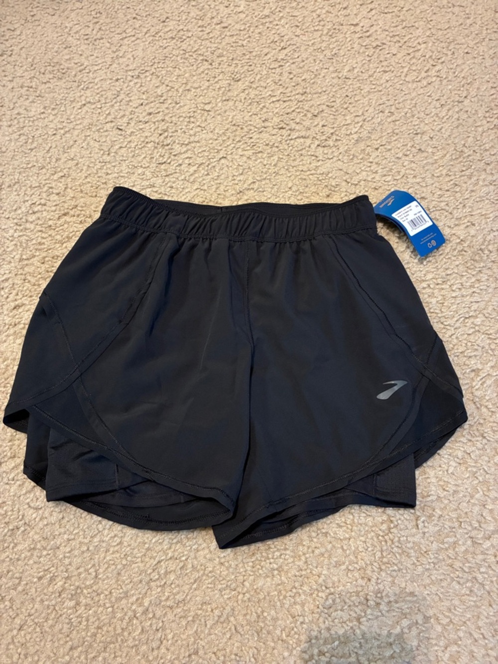 Brooks Black Women's Athletic Running Shorts 5 in 1 Chaser 5”